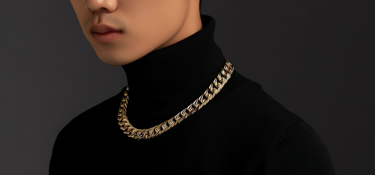 男生金项链图片大全