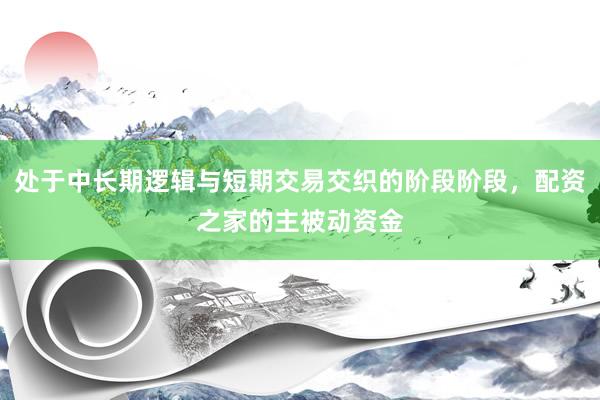 处于中长期逻辑与短期交易交织的阶段阶段，配资之家的主被动资金