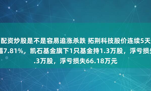 配资炒股是不是容易追涨杀跌 拓荆科技股价连续5天下跌累计跌幅7.81%，凯石基金旗下1只基金持1.3万股，浮亏损失66.18万元